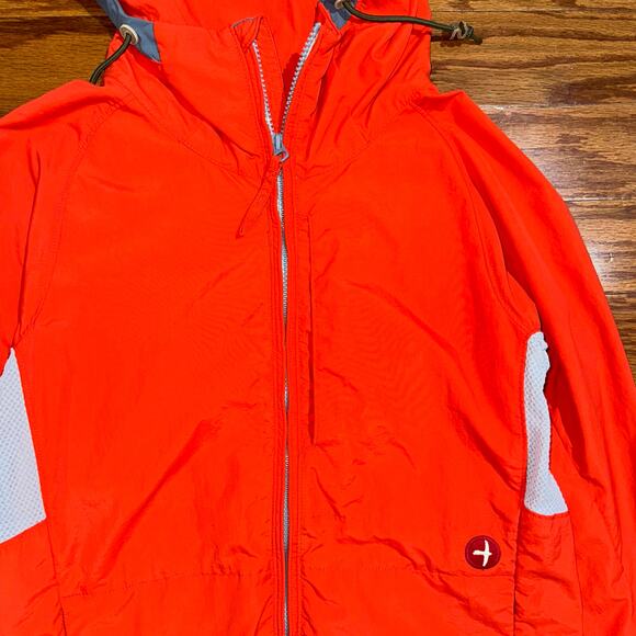 Relwen Ultralight Red Orange Shell Hooded Jacket Size Small - Picture 14 of 16